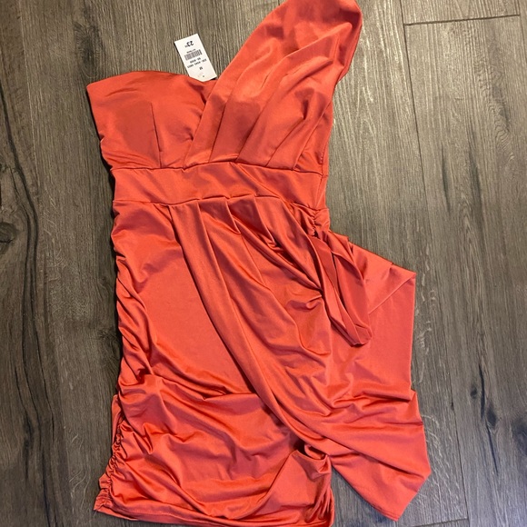 Cocktail dress. Orange - Picture 2 of 5